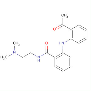 Benzamide, 2-[(2-acetylphenyl)amino]-N-[2-(dimethylamino)ethyl]- molecular structure