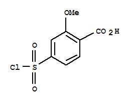 5-CHLOROSULFONYL-2-METHOXYBENZOIC molecular structure