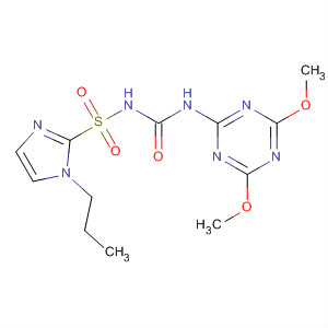 1H-Imidazole-2-sulfonamide,N-[[(4,6-dimethoxy-1,3,5-triazin-2-yl)amino]carbonyl]-1-propyl- molecular structure