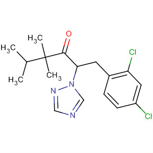 3-Hexanone,1-(2,4-dichlorophenyl)-4,4,5-trimethyl-2-(1H-1,2,4-triazol-1-yl)- molecular structure