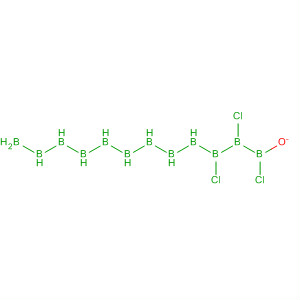 Dodecaborate(2-), 1,2,3-trichloro-4,5,6,7,8,9,10,11,12-nonahydro- molecular structure