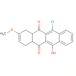 5,12-Naphthacenedione,11-chloro-1,4,4a,12a-tetrahydro-6-hydroxy-2-methoxy- molecular structure