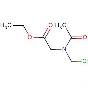 Glycine, N-acetyl-N-(chloromethyl)-, ethyl ester molecular structure