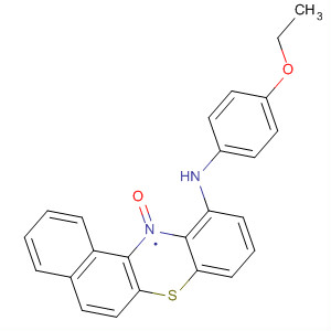 5H-Benzo[a]phenothiazin-5-one, 6-[(4-ethoxyphenyl)amino]- molecular structure