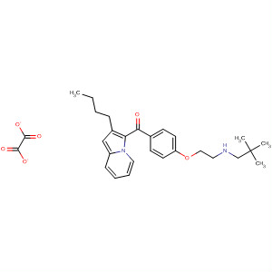 Methanone,(2-butyl-3-indolizinyl)[4-[2-[(2,2-dimethylpropyl)amino]ethoxy]phenyl]-,ethanedioate molecular structure