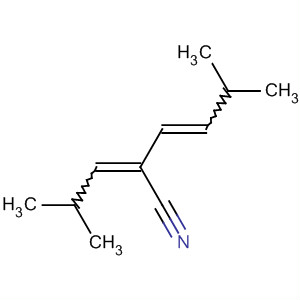 3-Hexenenitrile, 5-methyl-2-(2-methylpropylidene)- molecular structure