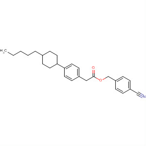 Benzeneacetic acid, 4-(4-pentylcyclohexyl)-, (4-cyanophenyl)methylester, trans-