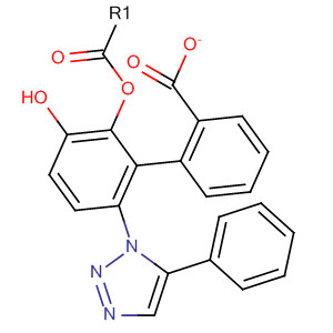 Phenol, 4-(5-phenyl-1H-1,2,3-triazol-1-yl)-, benzoate (ester) molecular structure