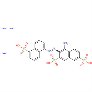 2,7-Naphthalenedisulfonic acid,4-amino-3-[(5-sulfo-1-naphthalenyl)azo]-, trisodium salt