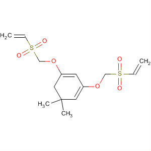 1,3-Cyclohexadiene, 1,3-bis[(ethenylsulfonyl)methoxy]-5,5-dimethyl- molecular structure