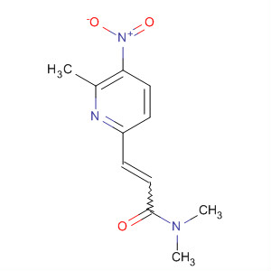 2-Propenamide, N,N-dimethyl-3-(6-methyl-5-nitro-2-pyridinyl)- molecular structure