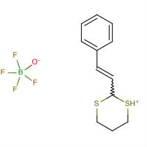 4H-1,3-Dithiin-1-ium, 5,6-dihydro-2-(2-phenylethenyl)-,tetrafluoroborate(1-) molecular structure