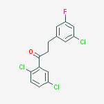 3-(3-CHLORO-5-FLUOROPHENYL)-2,5-DICHLOROPROPIOPHENONE molecular structure