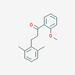 3-(2,6-DIMETHYLPHENYL)-2-METHOXYPROPIOPHENONE molecular structure