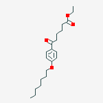 ETHYL 6-(4-HEPTYLOXYPHENYL)-6-OXOHEXANOATE molecular structure