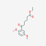 ETHYL 6-(2,5-DIMETHOXYPHENYL)-6-OXOHEXANOATE molecular structure