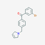 3-BROMO-4-(3-PYRROLINOMETHYL) BENZOPHENONE