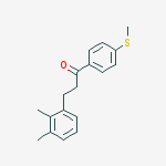 3-(2,3-DIMETHYLPHENYL)-4-THIOMETHYLPROPIOPHENONE molecular structure