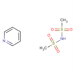 Methanesulfonamide, N-(methylsulfonyl)-, compd. with pyridine (1:1) molecular structure
