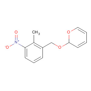 2H-Pyran, tetrahydro-2-[(2-methyl-3-nitrophenyl)methoxy]- molecular structure