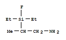 1-Propanamine,  2-(diethylfluorosilyl)- molecular structure