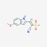3-(5-Methoxy-1H-indol-2-yl)-2-(methylsulfonyl)-acrylonitrile