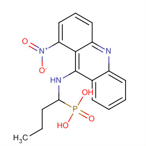 Phosphonic acid, [1-[(1-nitro-9-acridinyl)amino]butyl]- molecular structure
