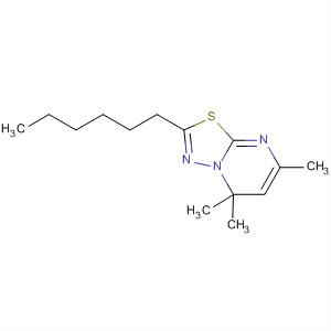 7H-1,3,4-Thiadiazolo[3,2-a]pyrimidine, 2-hexyl-5,7,7-trimethyl-