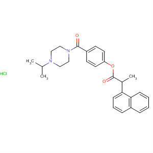 2-Naphthalenepropanoic acid,4-[[4-(1-methylethyl)-1-piperazinyl]carbonyl]phenyl ester,monohydrochloride