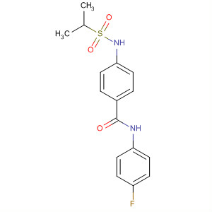Benzamide, N-(4-fluorophenyl)-4-[[(1-methylethyl)sulfonyl]amino]- molecular structure