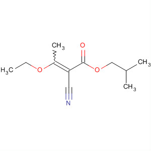 2-Butenoic acid, 2-cyano-3-ethoxy-, 2-methylpropyl ester molecular structure