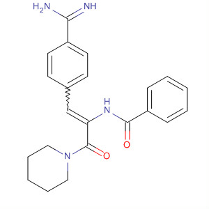 Benzamide,N-[2-[4-(aminoiminomethyl)phenyl]-1-(1-piperidinylcarbonyl)ethenyl]-
