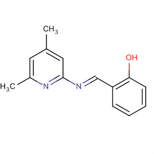 Phenol, 2-[[(4,6-dimethyl-2-pyridinyl)imino]methyl]-, (E)- molecular structure