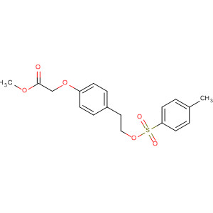 Acetic acid, [4-[2-[[(4-methylphenyl)sulfonyl]oxy]ethyl]phenoxy]-, methylester molecular structure