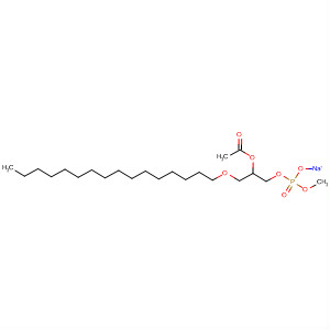 Phosphoric acid, mono[2-(acetyloxy)-3-(hexadecyloxy)propyl]monomethyl ester, sodium salt