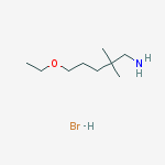 5-ethoxy-2,2-dimethylpentan-1-amine;hydrobromide molecular structure