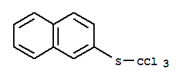 2-(trichloromethylsulfanyl)naphthalene molecular structure