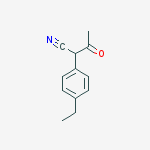 Benzeneacetonitrile, a-acetyl-4-ethyl- molecular structure