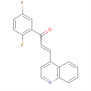 2-Propen-1-one, 1-(2,5-difluorophenyl)-3-(4-quinolinyl)- molecular structure