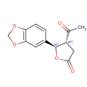 2(3H)-Furanone, 4-acetyl-5-(1,3-benzodioxol-5-yl)dihydro-, trans-