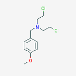 N,N-bis(2-chloroethyl)-4-methoxyBenzenemethanamine molecular structure
