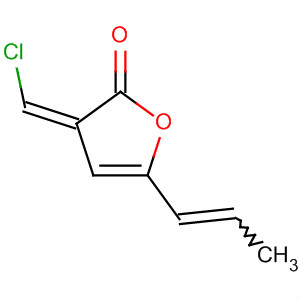 2(3H)-Furanone, 3-(chloromethylene)dihydro-5-(1-propenyl)-, (Z,E)- molecular structure