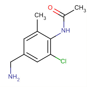 Acetamide, N-[4-(aminomethyl)-2-chloro-6-methylphenyl]- molecular structure