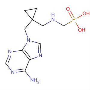 Phosphonic acid,P-[[[1-[(6-amino-9H-purin-9-yl)methyl]cyclopropyl]methylamino]methyl]- molecular structure