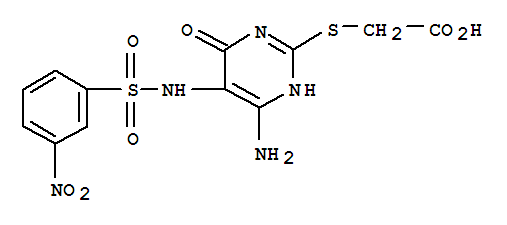 [(6-amino-5-{[(3-nitrophenyl)sulfonyl]amino}-4-oxo-1,4-dihydropyrimidin-2-yl)sulfanyl]acetic acid