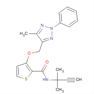 2-Thiophenecarboxamide,N-(1,1-dimethyl-2-propyn-1-yl)-3-[(5-methyl-2-phenyl-2H-1,2,3-triazol-4-yl)methoxy]-
