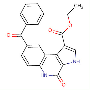 3H-Pyrrolo[2,3-c]quinoline-1-carboxylic acid,8-benzoyl-4,5-dihydro-4-oxo-, ethyl ester molecular structure