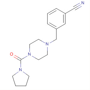 Benzonitrile, 3-[[4-(1-pyrrolidinylcarbonyl)-1-piperazinyl]methyl]-