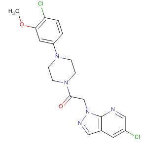 Ethanone,1-[4-(4-chloro-3-methoxyphenyl)-1-piperazinyl]-2-(5-chloro-1H-pyrazolo[3,4-b]pyridin-1-yl)-