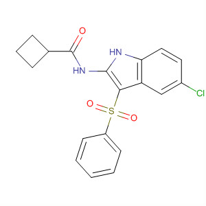 Cyclobutanecarboxamide, N-[5-chloro-3-(phenylsulfonyl)-1H-indol-2-yl]-